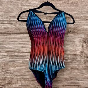 Swim Systems mesh one piece swimsuit XL